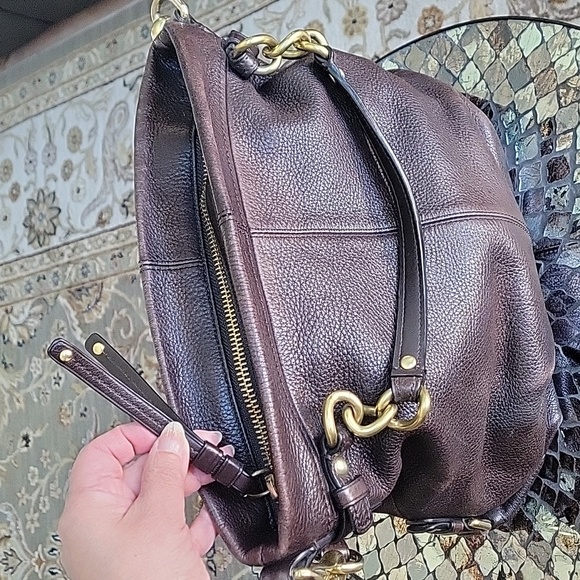 Brown Leather Coach Brooke Purse - Picture 9 of 16